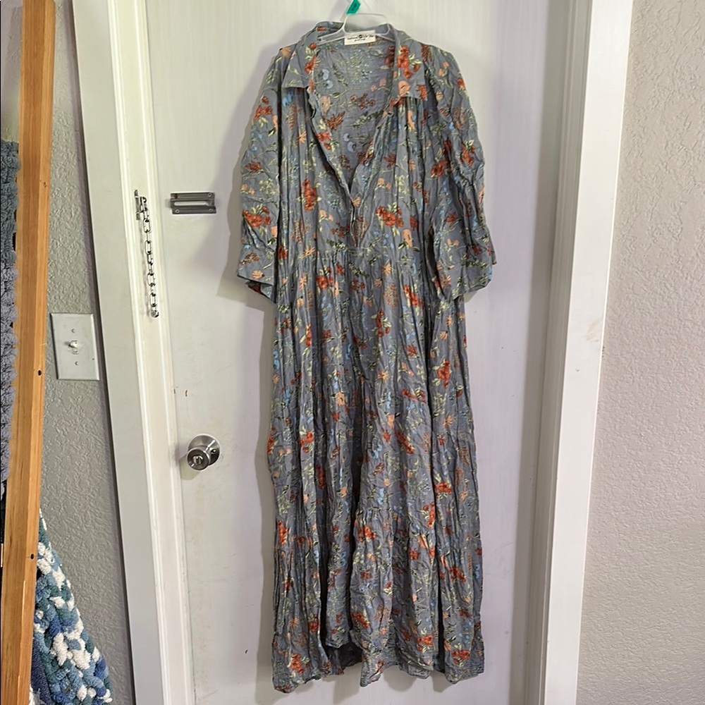 Natural Life Floral Midi Dress